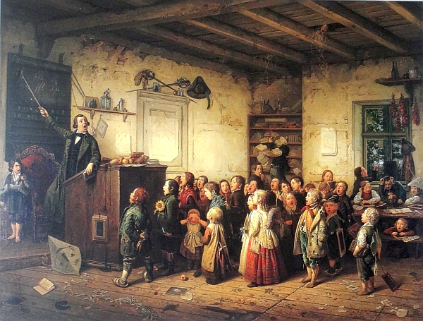 Hasenclever, Hieronymus Jobs als Schulmeister 1846